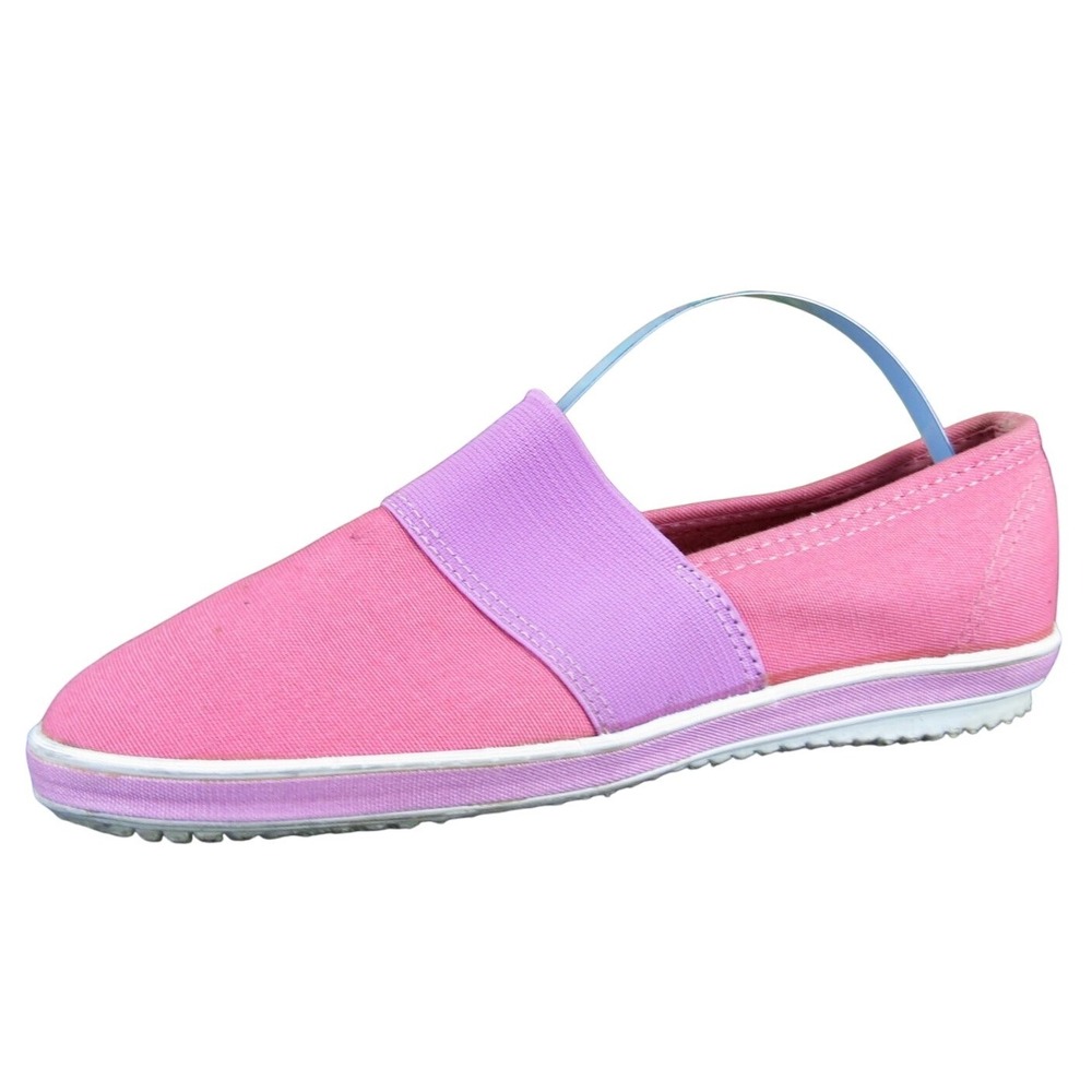 Grasshoppers by Keds Women's Comfort Shoes Pink Purple Size 5 Slip-On Canvas